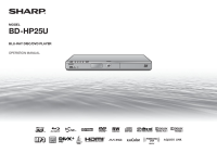 Sharp BD-HP25U-Owners-Manual